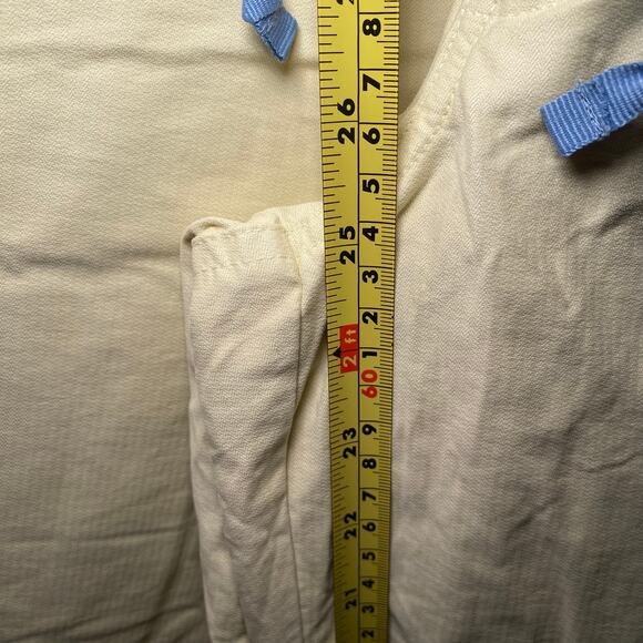 Horny Toad Light Yellow Cotton Blend Wide Leg Pants Y2K Gorpcore Women's size 4 - Picture 10 of 11